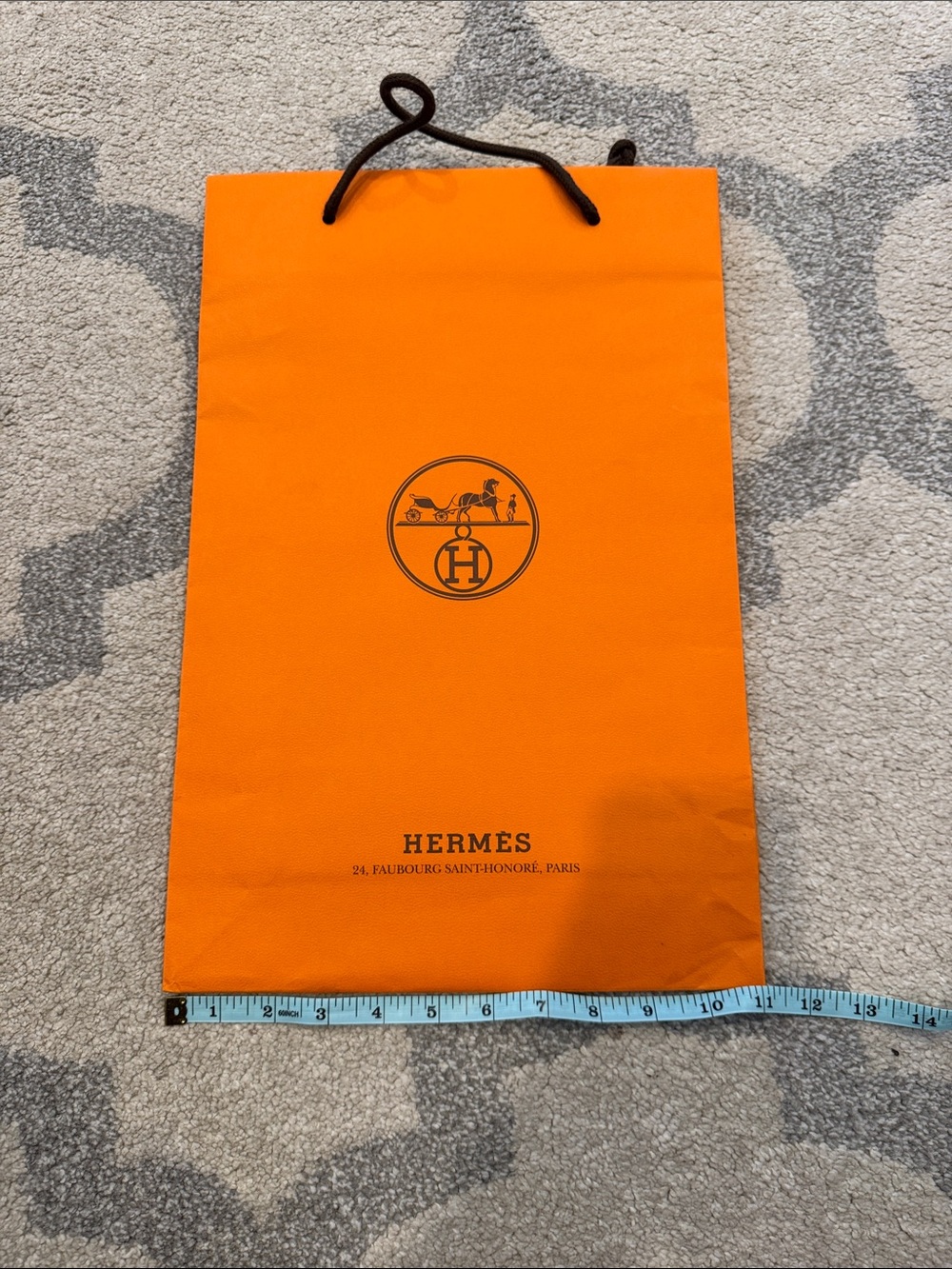 Authentic HERMÈS Shopping Bag 17" x 11" x 4"